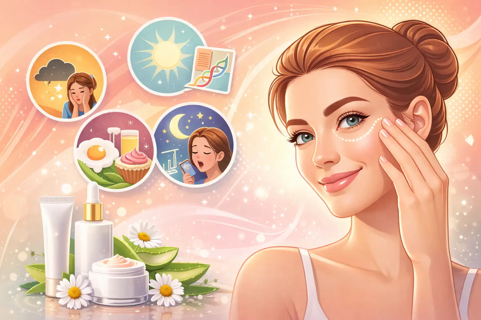 تاثیر تغذیه بر چروک دور چشم